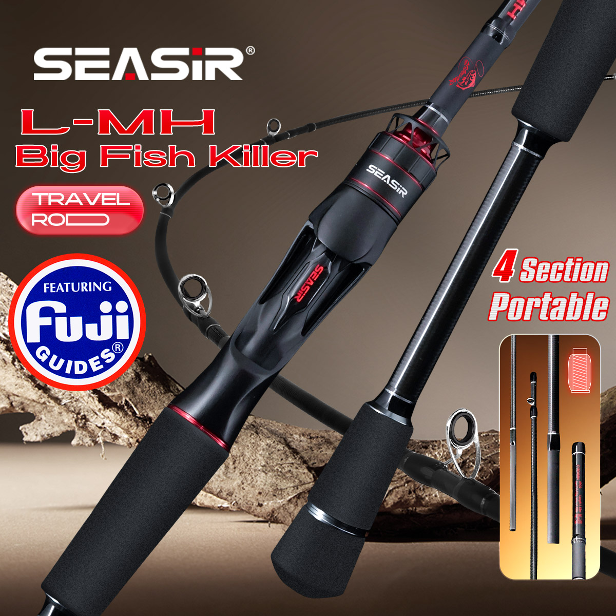 Fishing Rod Surf - Seasir Salminus XF M/MH Wędka Spinningowa