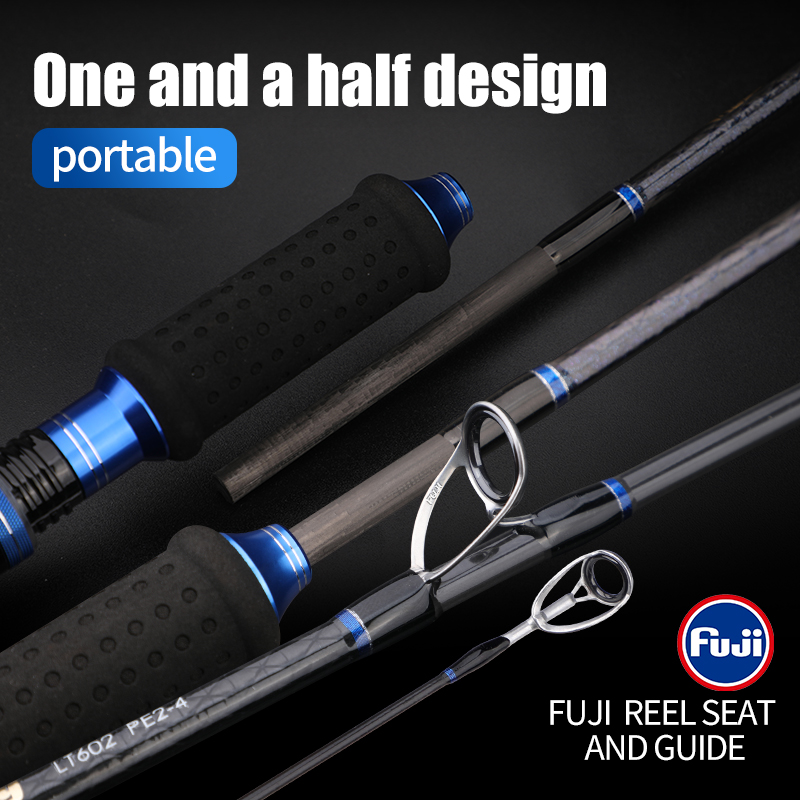 Fishing Rod Surf - ROLLFISH Premium 2-sekcyjny szybki wędka jigowy