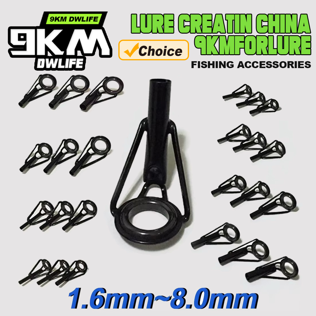 Fishing Rod Surf - 5Pcs Zestaw naprawczy prowadnic do wędki