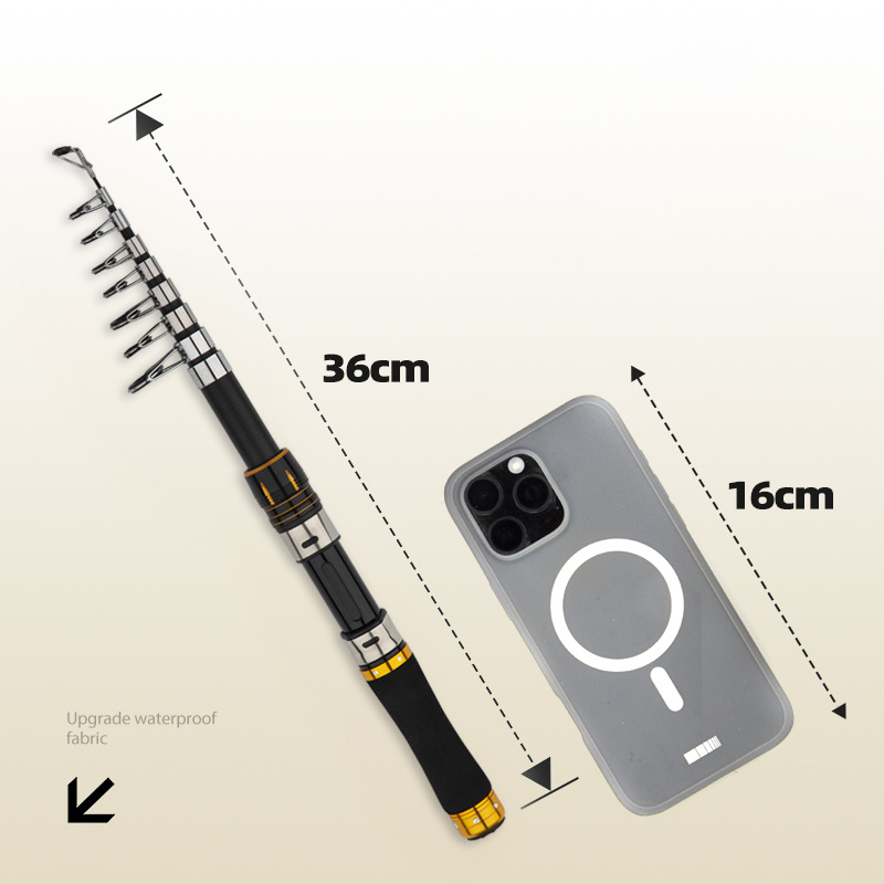 Wędka z włókna węglowego, 2,1  – Fishing Rod Combo recenzja i cena