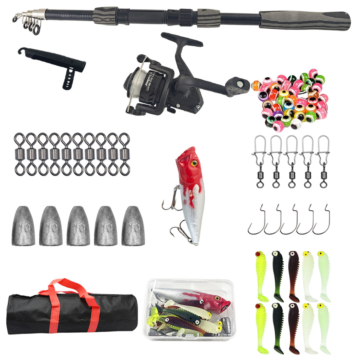 Przenośny zestaw wędkarski z t – Fishing Rod Combo recenzja i cena